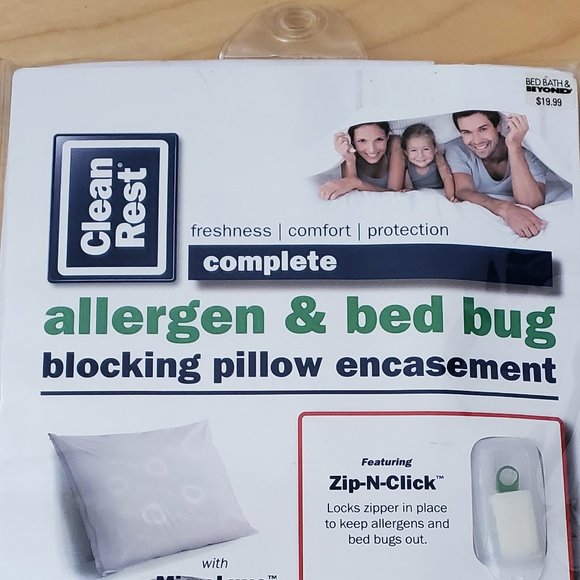 Clean Rest Complete Allergen and Bed Bug Blocking Pillow Encasement - Picture 2 of 5